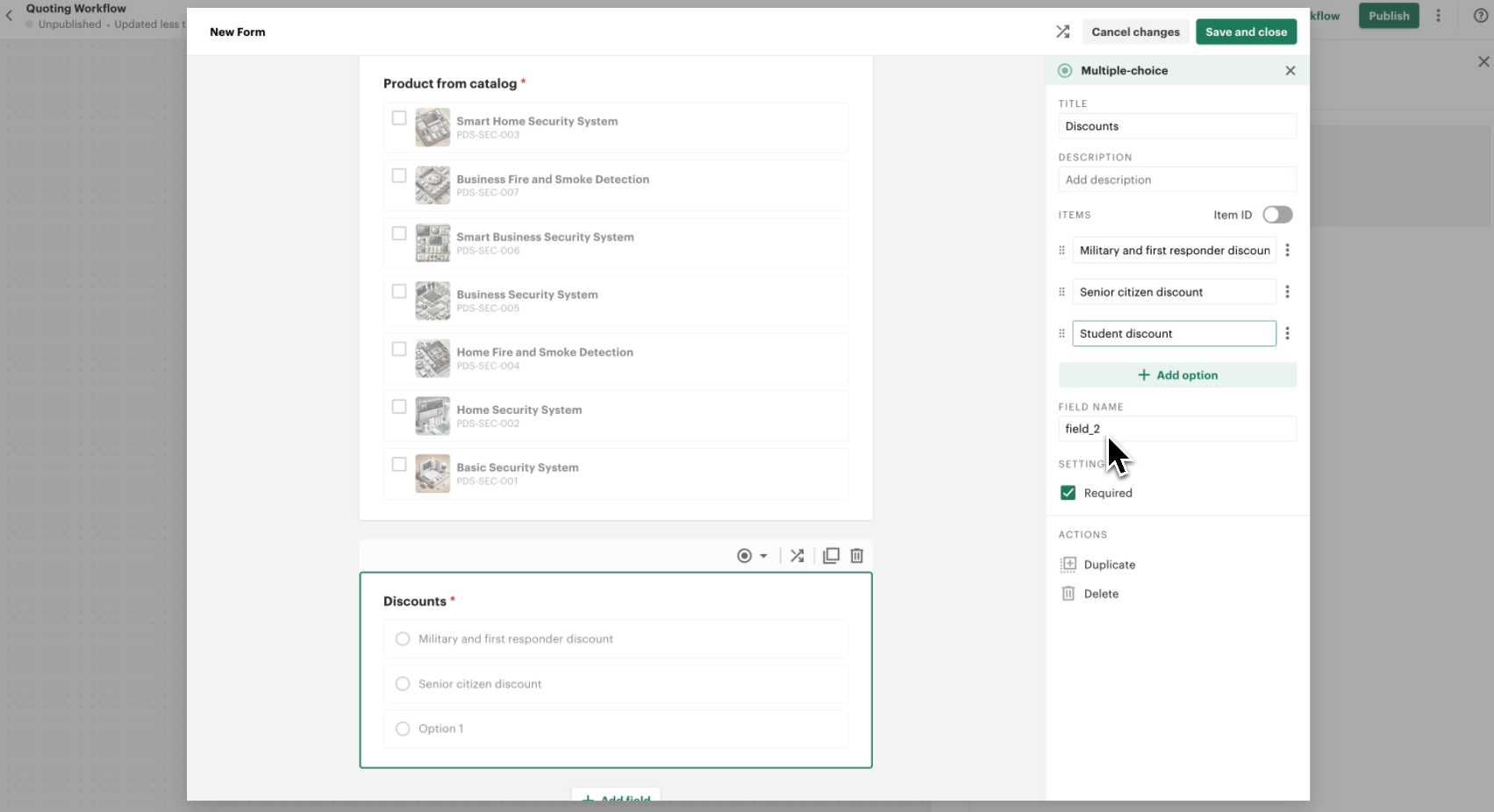 Add Types of Discounts